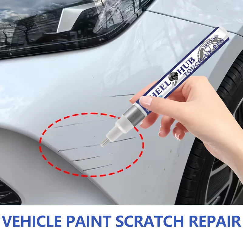 Multi-Functional Silver Repair Pen - Suitable for Chrome-Plated Wheels, Car Paint and Other Silver Areas. Simple Repair of Scratches, Dents, and Peeling Paint. Long-Lasting and Effective. a Must-Have Paint Repair Tool for Car Owners view 3