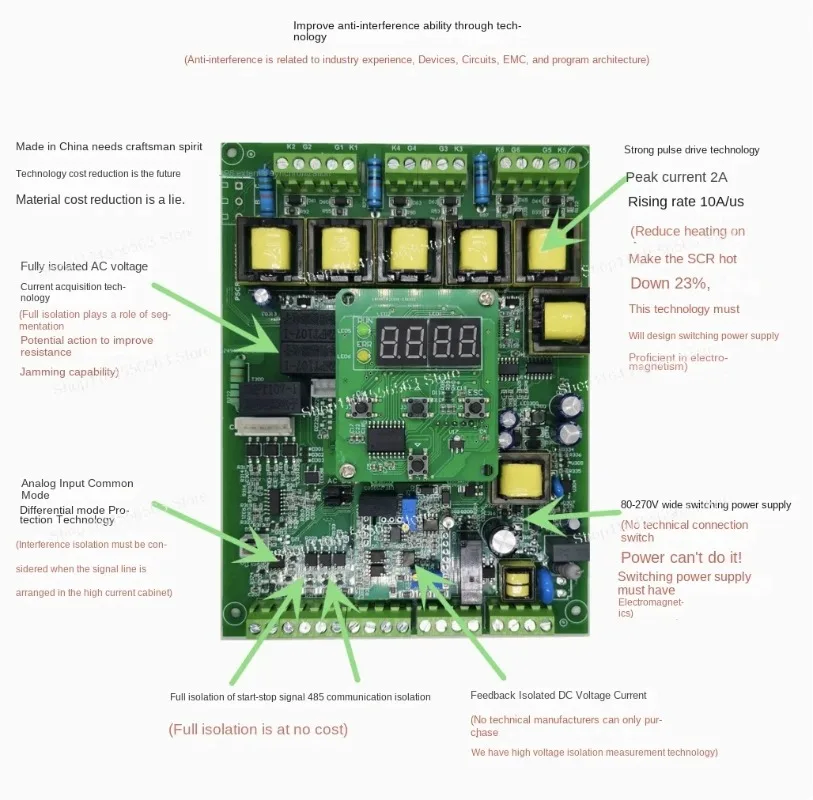 Three-phase thyristor trigger board thyristor voltage regulator rectifier module Power regulator Power controller