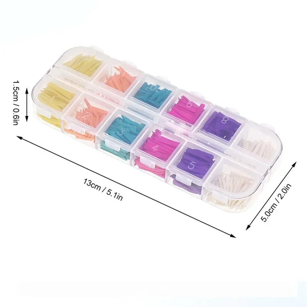 

300Pcs Multicolor Dental Wedges Dentist Tooth-Filling Disposable Wooden Wedge
