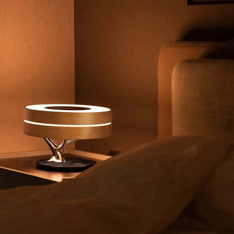 

dropshipping products 2024 smart home table lamp with bluetooth speaker and wireless charger lamps home decor modern