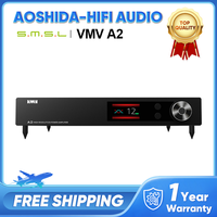 SMSL VMV A2 High Resolution Power Amplifier 32Bit 768KHZ DSD512 Bluetooth XMOS 200W Subwoofer Pre Output 2.1 Audio Power Amp