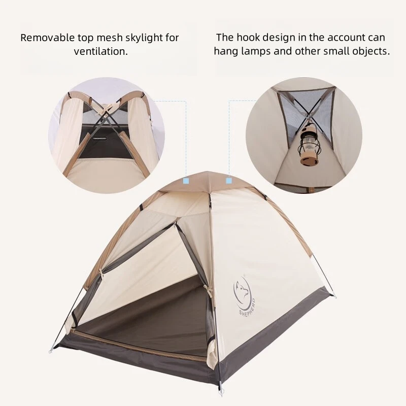 Folding Tent Outdoor Lightweight Mountaineering Beach Camping Tent Emergency Relief Tent Single person Quick Opening Tent