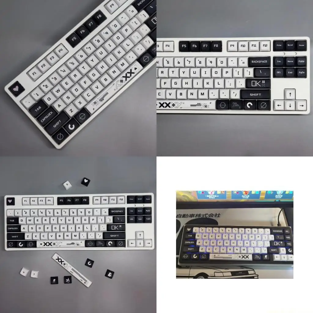 

118 клавиш PBT сублимационные колпачки для механических игровых клавиатур MX переключателей