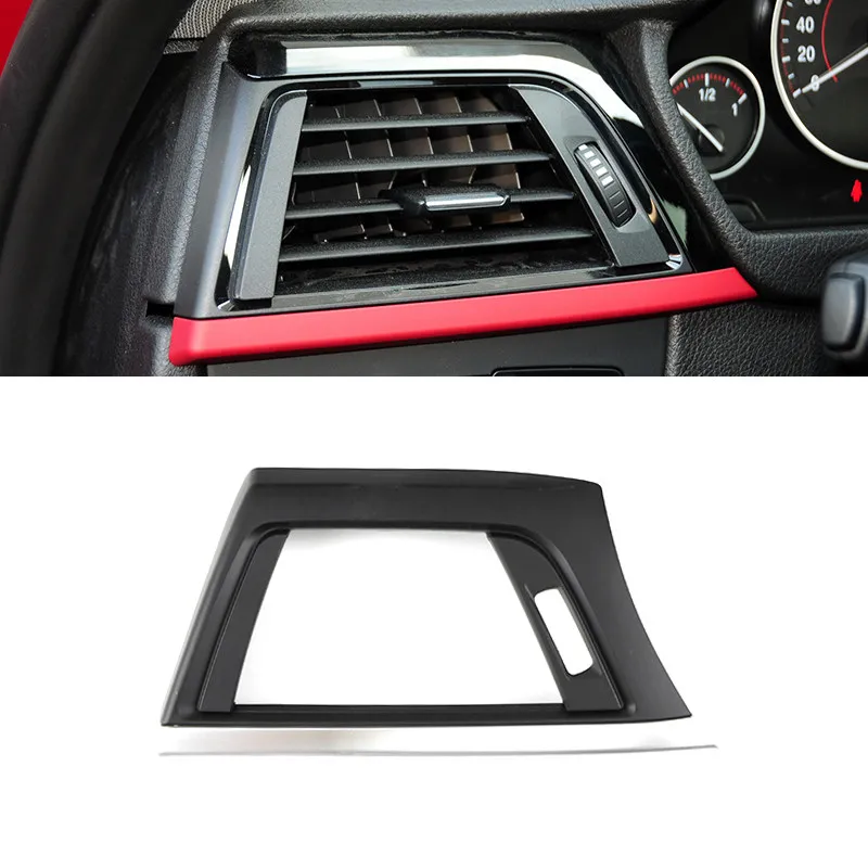 

LHD For BMW 3 Series F30 F35 12-18 ABS Black Front Row Wind Left Side Air Conditioner Vent Grill Air Outlet Panel Frame Trim