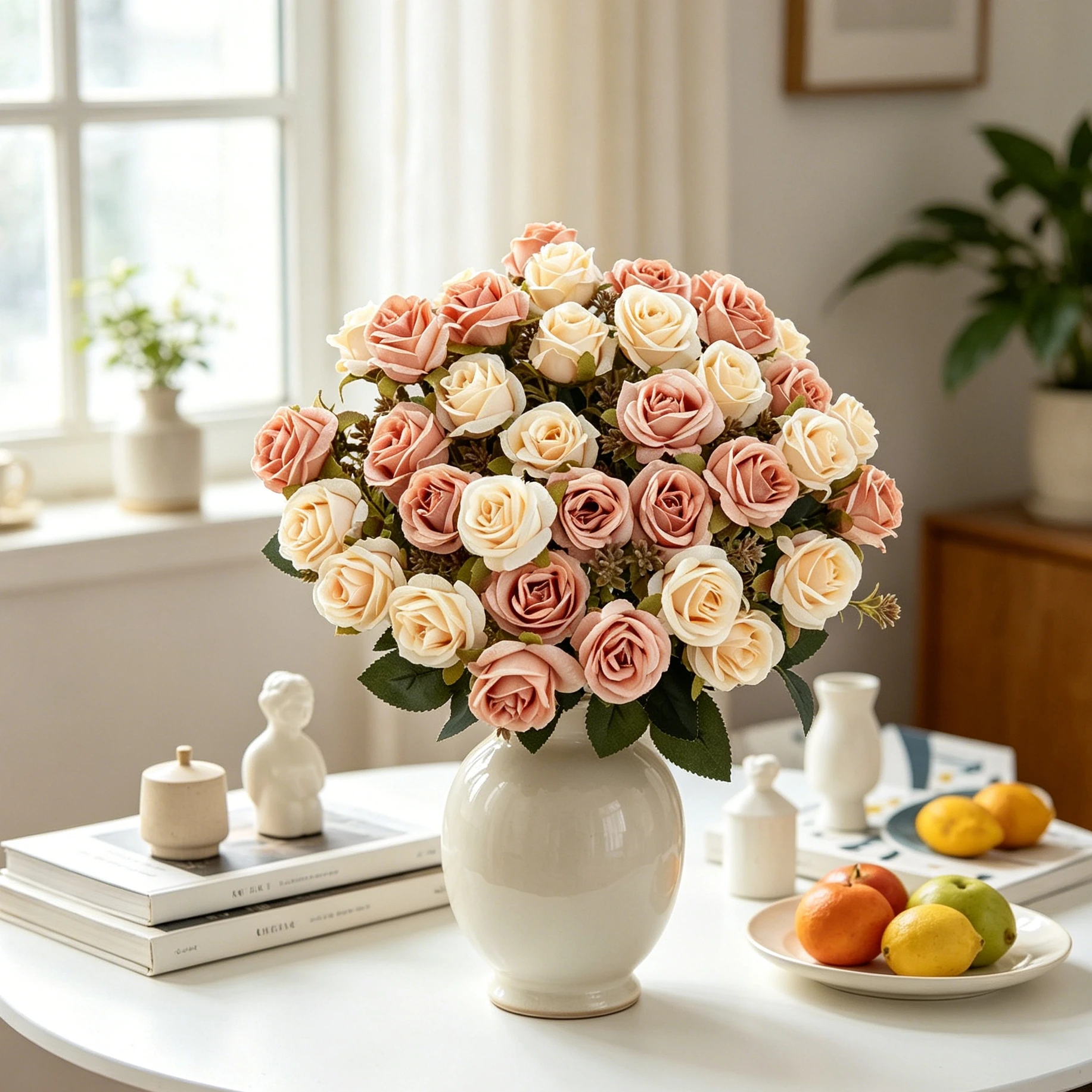 Artificial Flower Silk Rose Wedding Wreath Festival Bride Bouquet Home Room Table Outdoor Garden Arch Diy Hot Selling Gift Decor