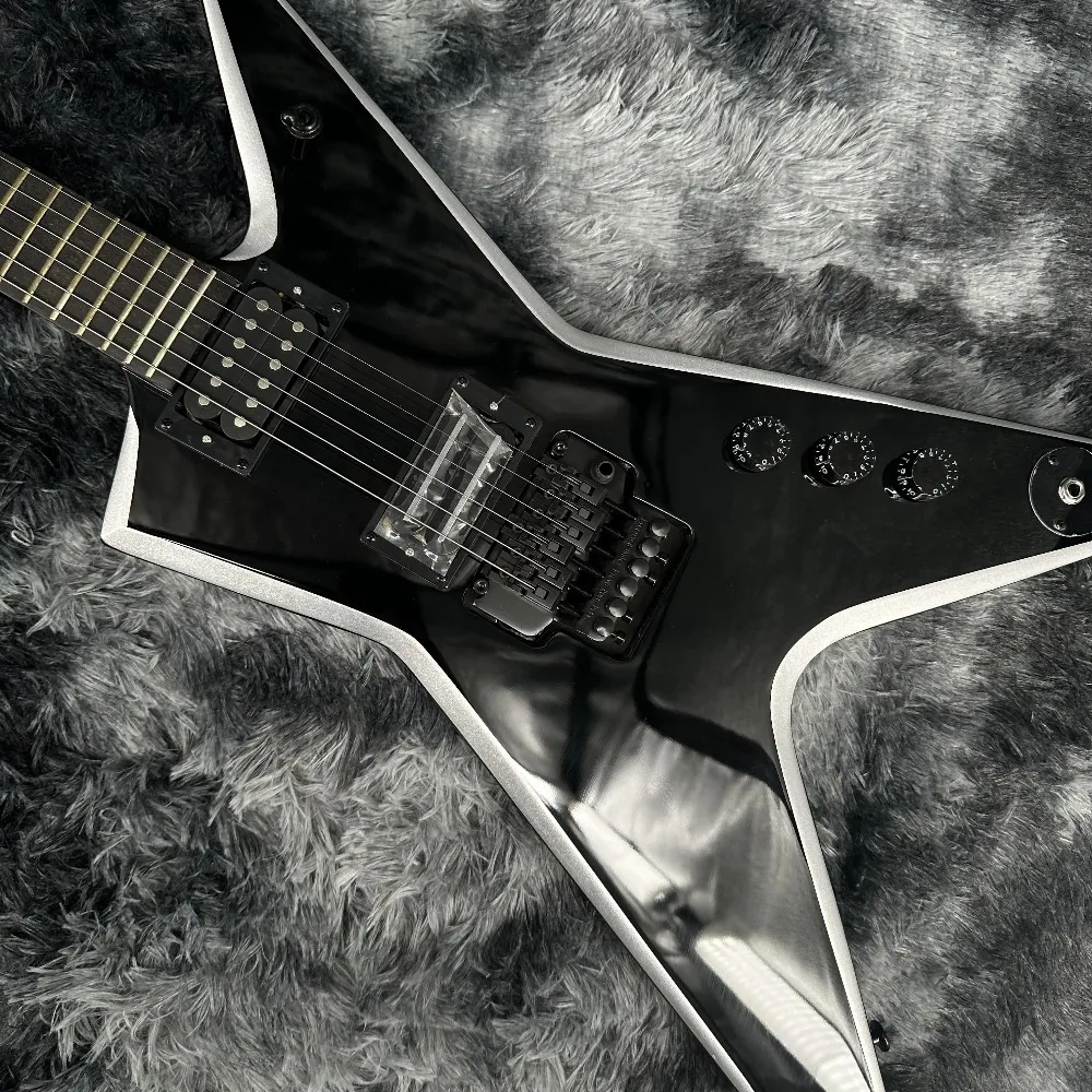 Performance Dimebag Darrell Stealth Style Black Guitar HH Pickup FR Bridge guitar