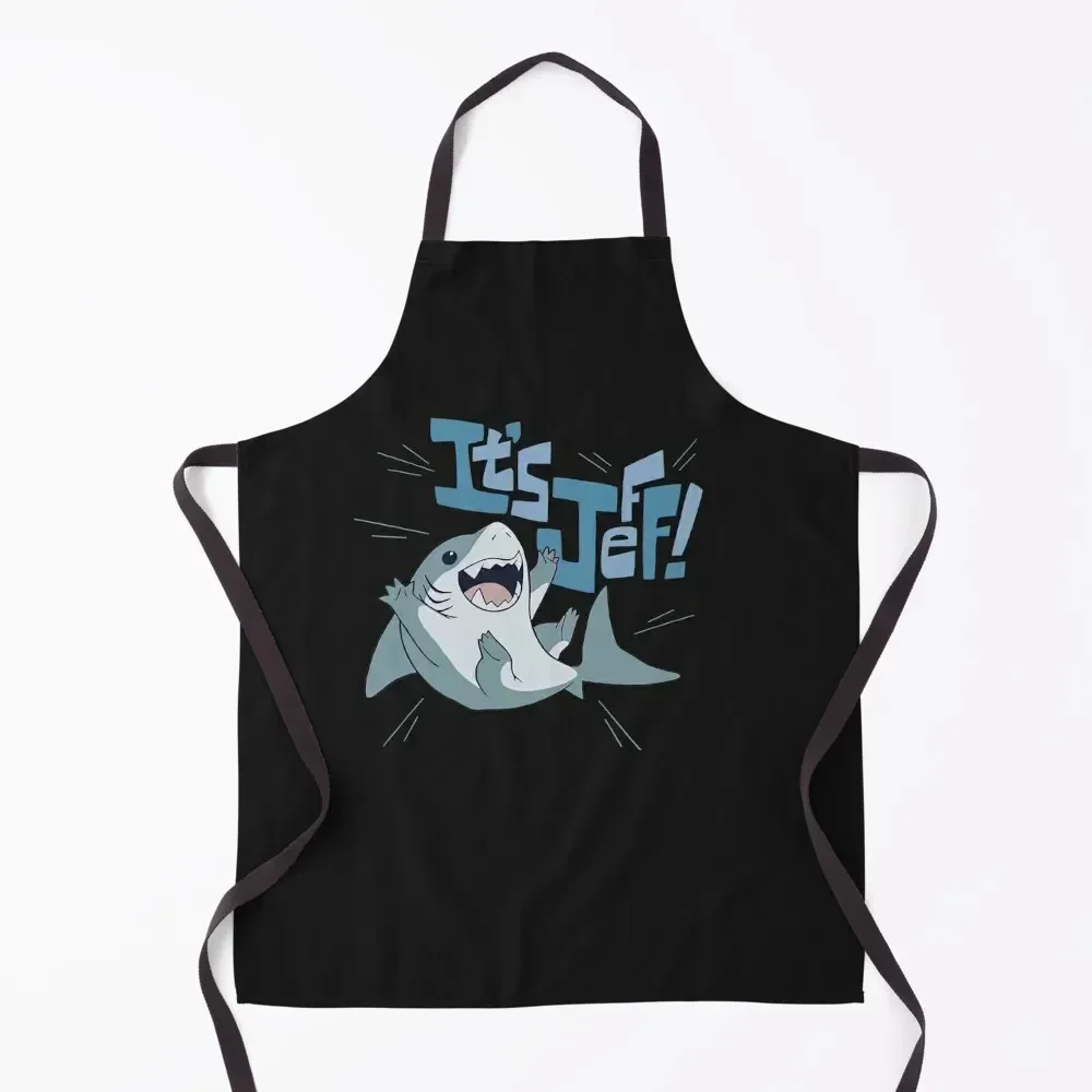 

It’s Jeff The Landshark Apron Men's Kitchen custom women's kitchen For Women kitchen jacket woman Apron