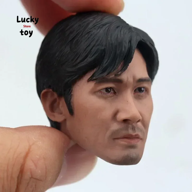 Tony Leung Head Sculpt 1/6 Scale Infernal Affairs Chan Wing Yan Head Carving Fit for 12in Action Figure Phicen Tbleague Toy