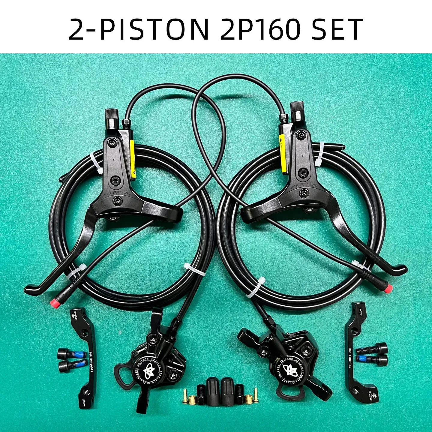 NFOX mountainbike hydraulische schijfremset SM2A vierzuigerremklauw elektrische scooter 2-pins 3-pins power-off hendel accessoires
