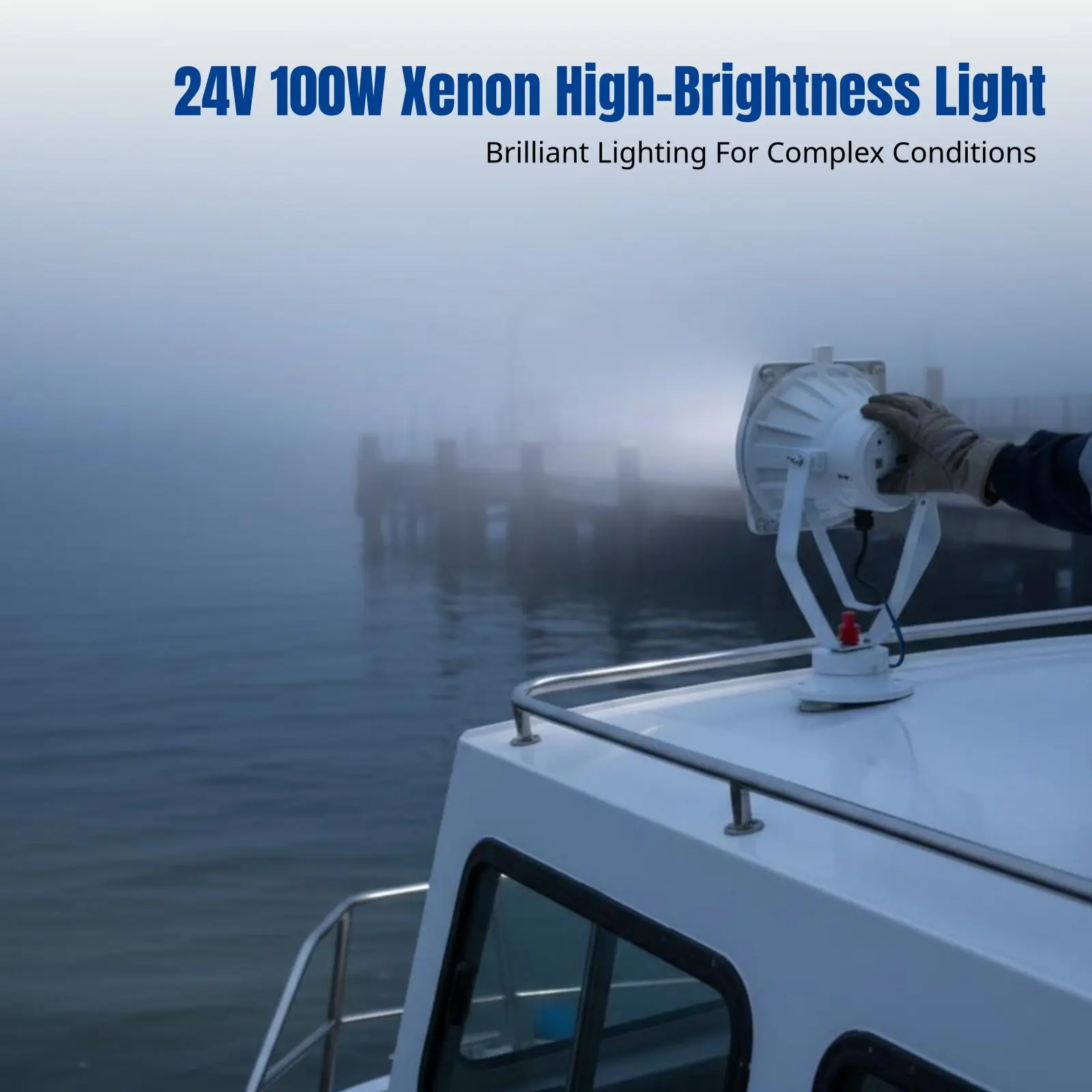 

Xenon Nautical Searchlight, Stainless Steel, CCS Certified, J1-1, High Power