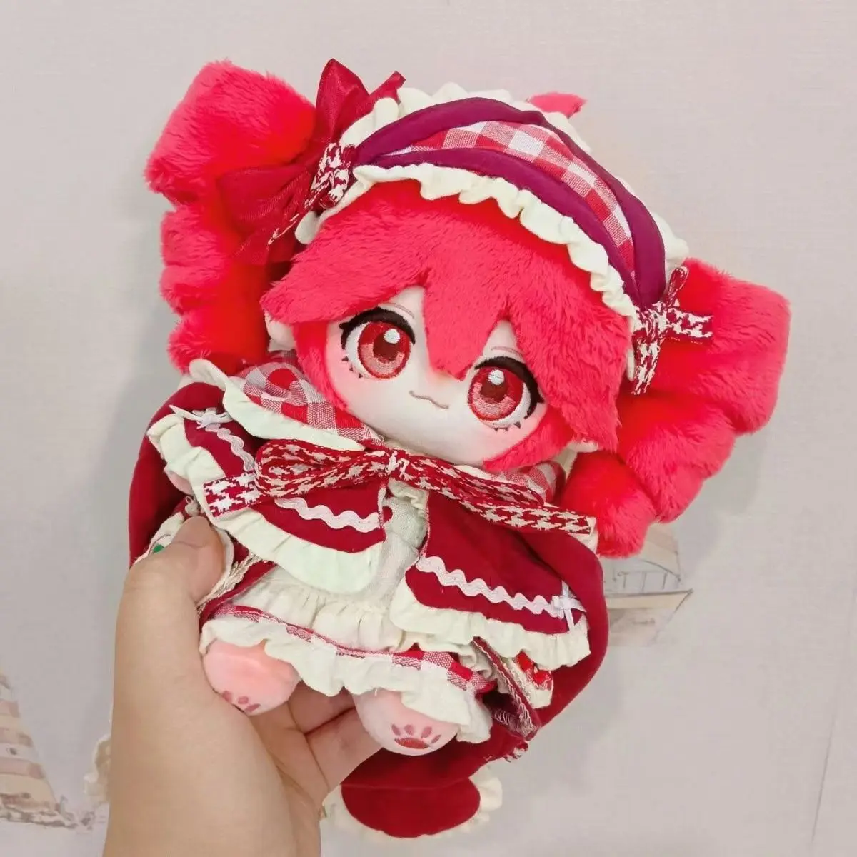 

Stuffed 20cm Kasane Teto Anime Figures Cosplay Dress Up Cotton Doll Kawaii Plush Pillows Toys for Children Cartoon Gifts