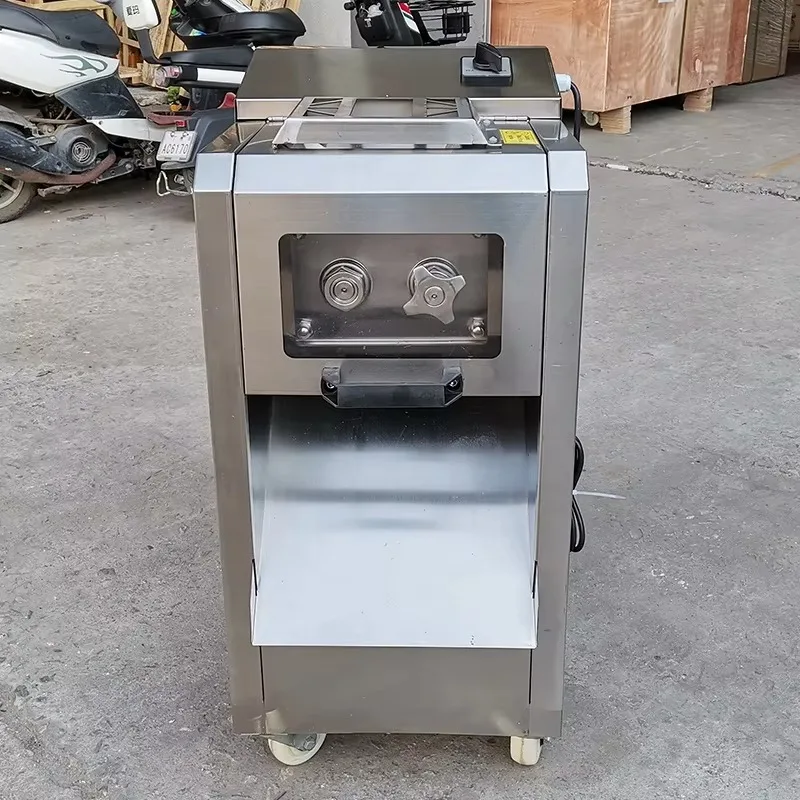 

Stainless steel electric automatic commercial meat cutter professional frozen fresh pork lamb chops cutting products