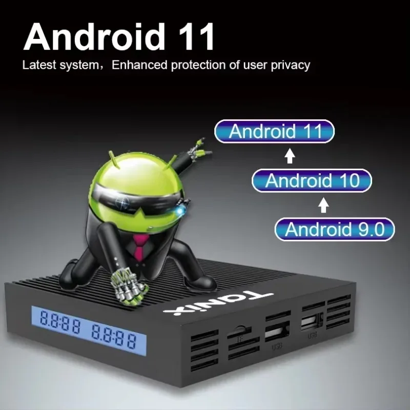 Tanix X4 Amlogic S905X4 Smart TV Box Android 11.0 4GB 32/64GB Smart Media Player AV1 2.4G&5G Dual WiFi Android 11.0 Set Top Box