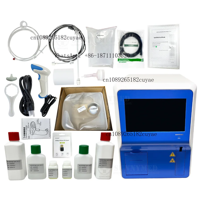 SY-B500_VET Automatic Hematology Analyzer Vet for Animal Clinic, 5 Part Differential Blood Counter with Laser Flow Cytometry