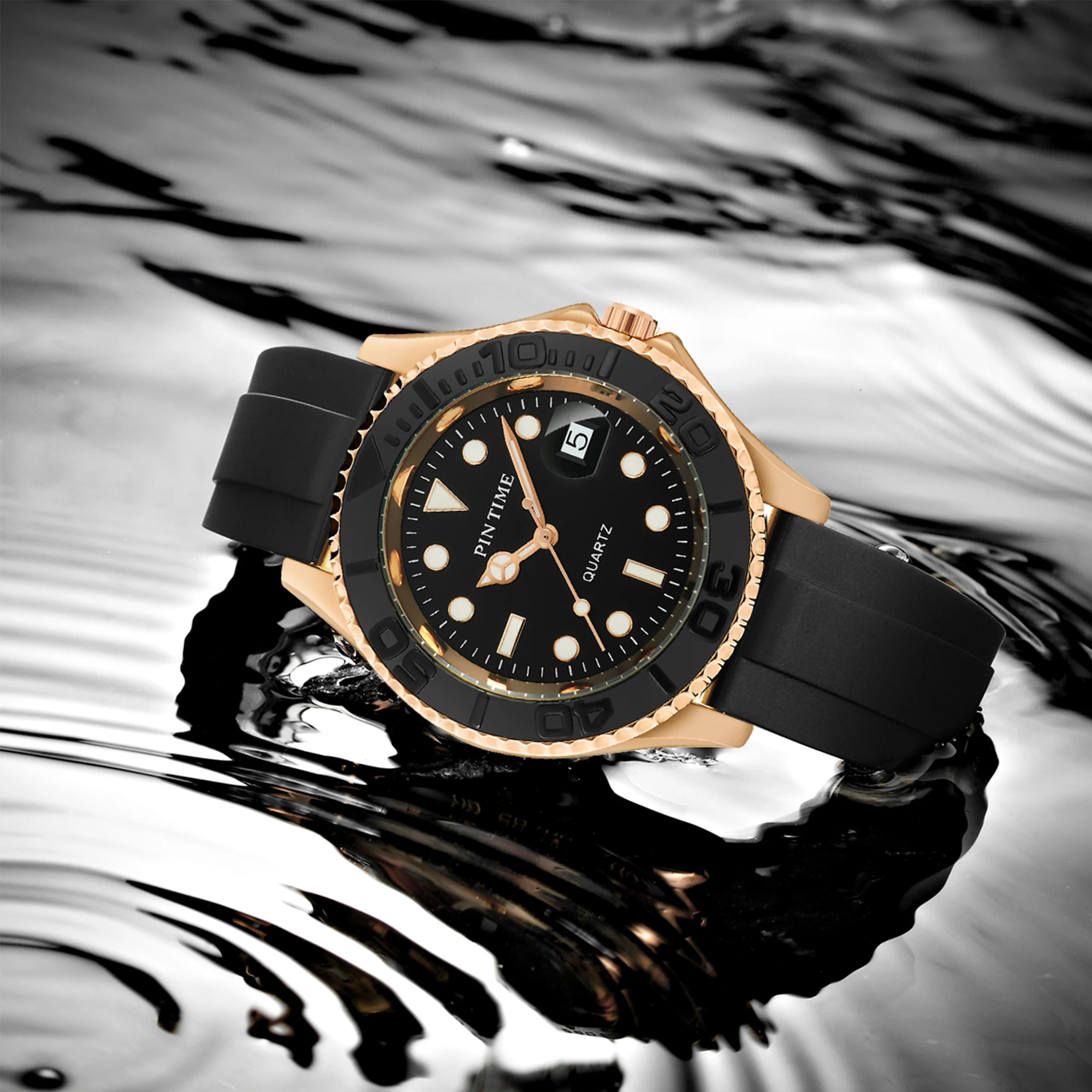 Top Brand Man Watch Sports Silicone Strap Fashion Quartz Wristwatch Waterproof 30m Calendar Luminous Clock Casuals Reloj Hombre
