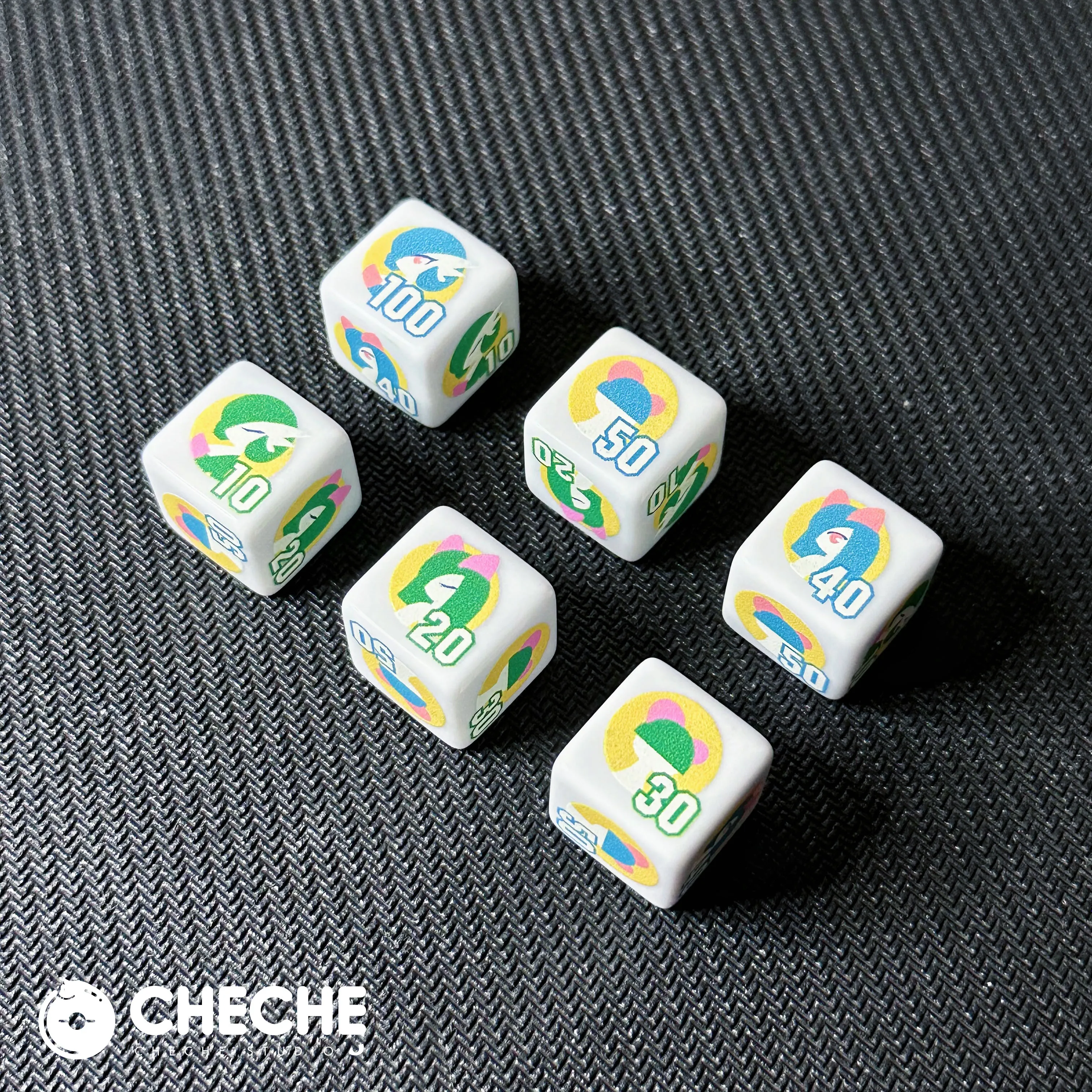 لتقوم بها بنفسك كارتون ذاتي الصنع Ptcg Mewtwo Mew رمز النرد Gardevoir Gengar الضرر عداد النرد الرسوم المتحركة الهدايا والألعاب الطرفية