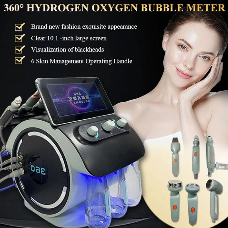 Camera 360 Visual Blackhead Remover H2O2 Water Dermabrasion Co2 Bubble  Oxygen Facial Machine for Face Cleaning Hydrating