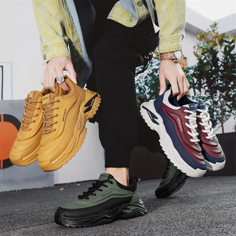 

Men's Shoes 2025 New Autumn Trendy Brand Torre Men's Thick Sole Increased Casual Flow Reflective Sports Running Trendy Shoes