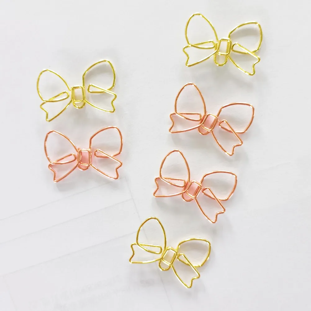 

30 шт. милых металлических закладок-бантиков для школы, офиса, дома, декоративные канцелярские принадлежности, органайзеры, зажимы для бумаг, женские принадлежности