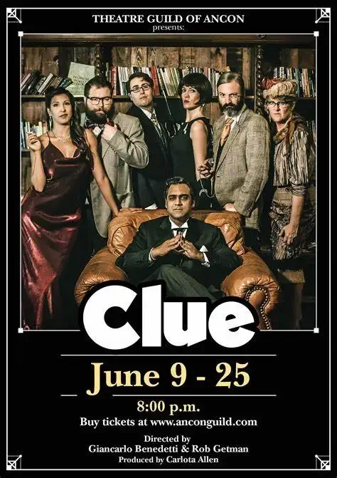 Clue Movie Art Picture Print, InjPoster, Décoration murale pour la maison