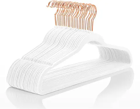 10/20/50pcs Baby Velvet Hanger, Slim Non Slip and Space Saving Swivel Hooks Children's Velvet Hangers Wardrobe Home Coat Rack