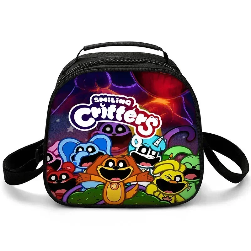 Spaventoso Bobbi sorridente animale sorridente Critters Lunch Bag per studenti e bambini Ice Bag Lunch Box Bag Lunch Bag Mochila