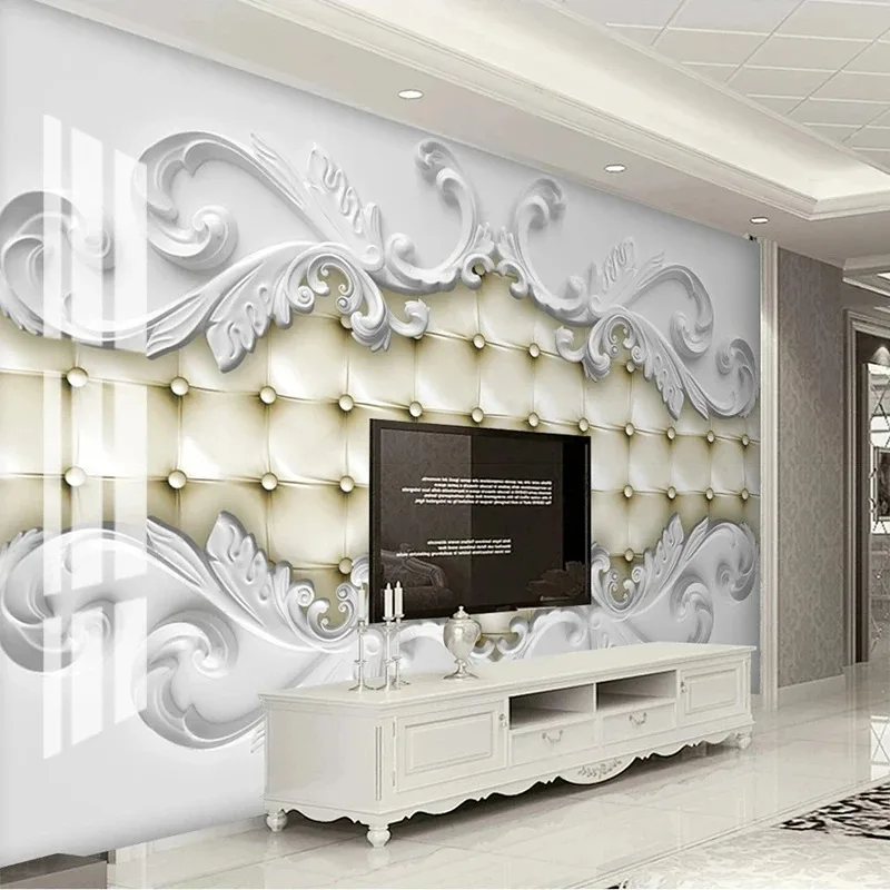 European 3D Geometric Abstract Wall Mural Wallpaper for TV Sofa Living Room, Modern Art Background Home Decor Papel De Parede