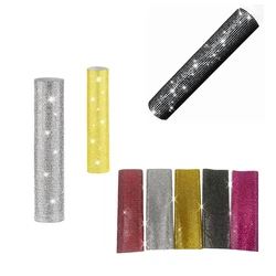 Mic Handle Cover Sparkly Bling Rhinestones Mic Handle Sleeve For Party&TV Show,For Most Wireless Microphones
