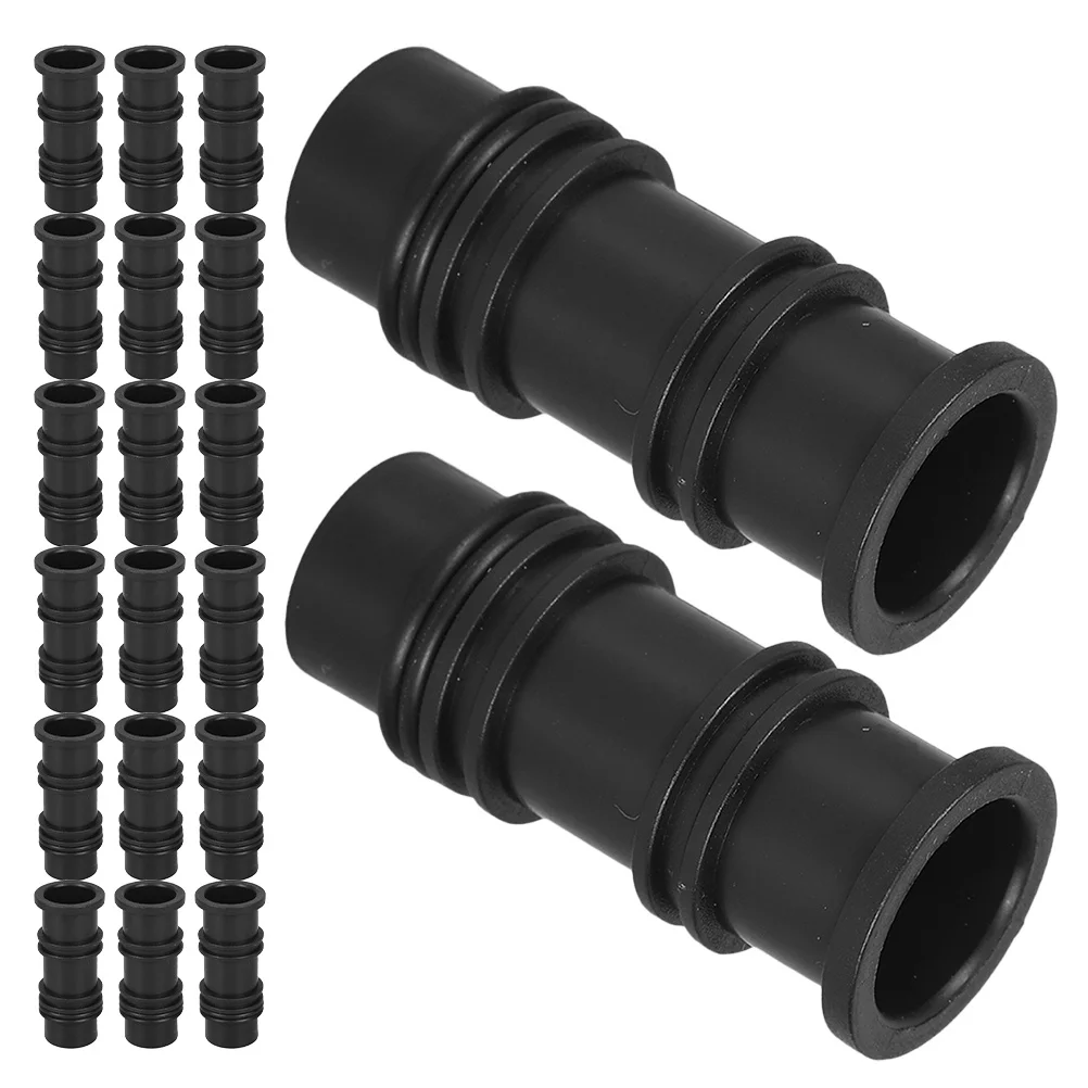 

20Pcs Plastic Tubing Connectors Kit Balcony Planter Box Fittings for Drip Irrigation System Flower Pots Garden Containers Lawn