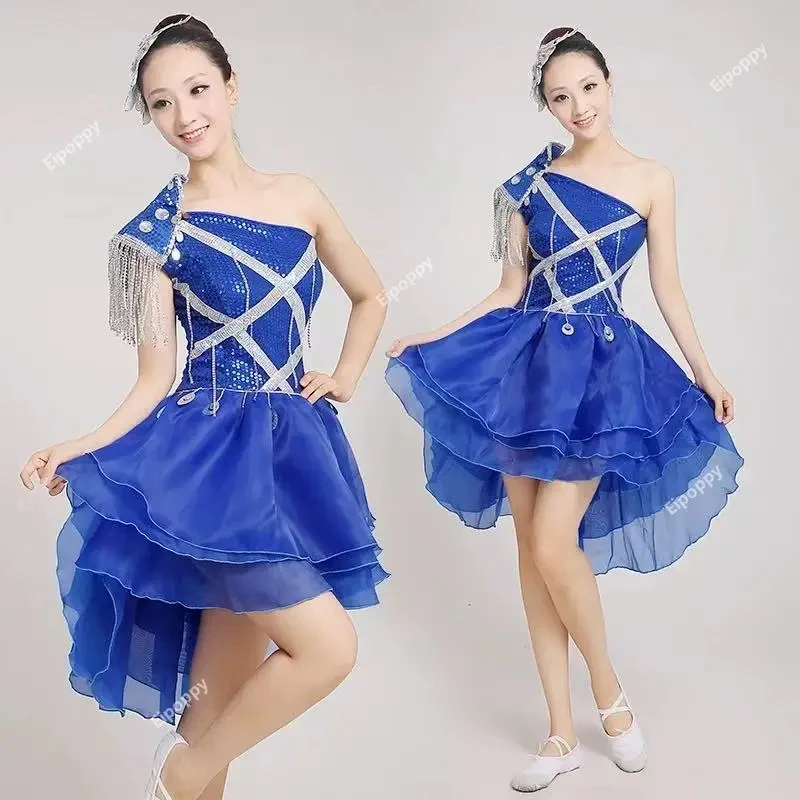 

☎TDA Sequins Female Suits Festival Modern Jazz Dance DS Stage Costume Singer Team Dancer Prom Show Performance Clothing☎