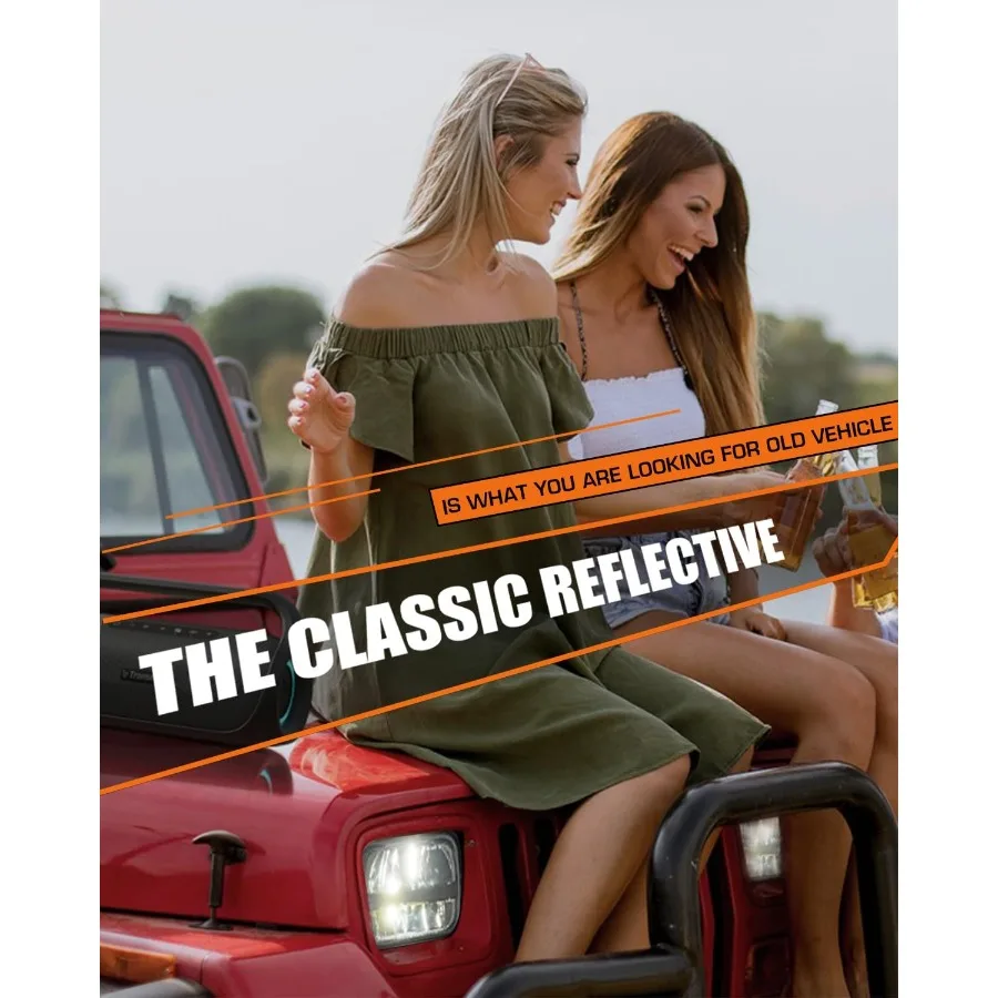 5x7 led المصباح 2 قطعة 7x6 led المصباح عاكس التوصيل والتشغيل H6054 H5054 مرحبا لو مختومة شعاع DOT المعتمدة متوافق مع جيه #2