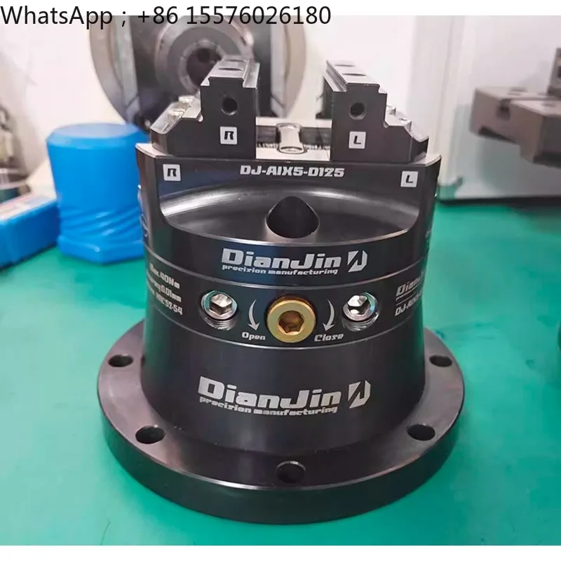 4/5 Axis CNC Self-Centering Disc Vise - 0.02mm Precision, 150Nm Torque, Hardened Alloy Steel DJ-AIX5-D125