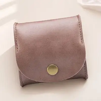 محفظة تغيير صغيرة عصرية للعملات المعدنية، سماعة أذن صغيرة، حقيبة تخزين نقدية، ملمس متين، سطح أملس، محمول متعدد الوظائف