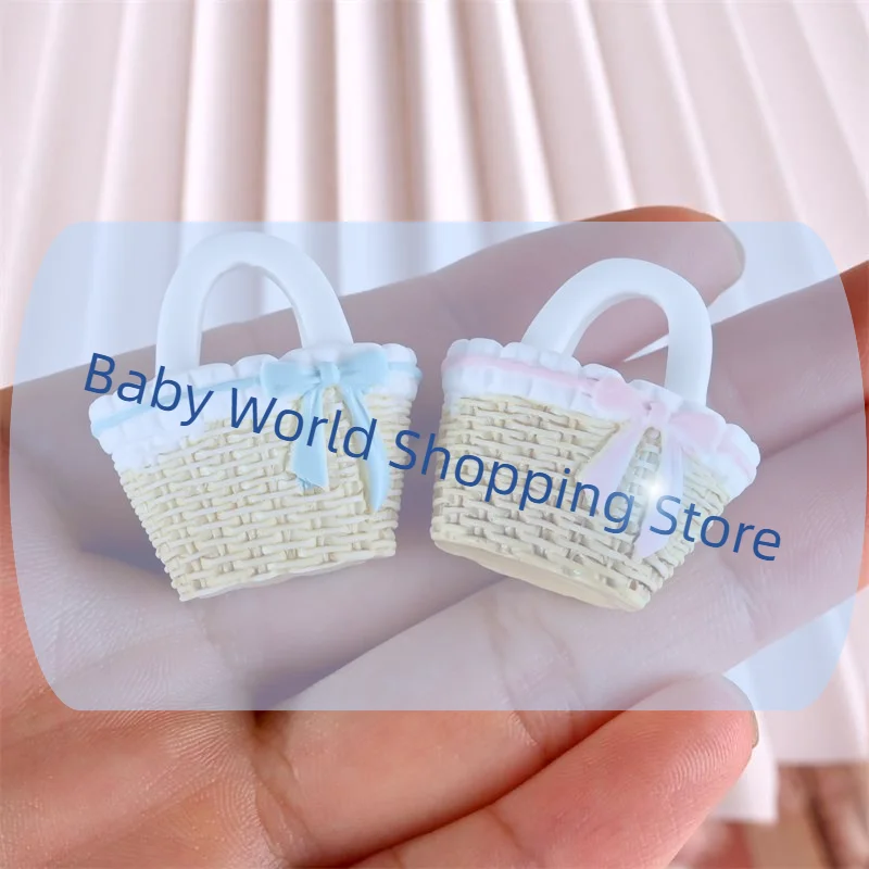 

2/3PCS Rattan Bamboo Flower Basket Models Dollhouse Miniatures Doll House Accessories Decor Kids Pretend Play Toys DIY Gift