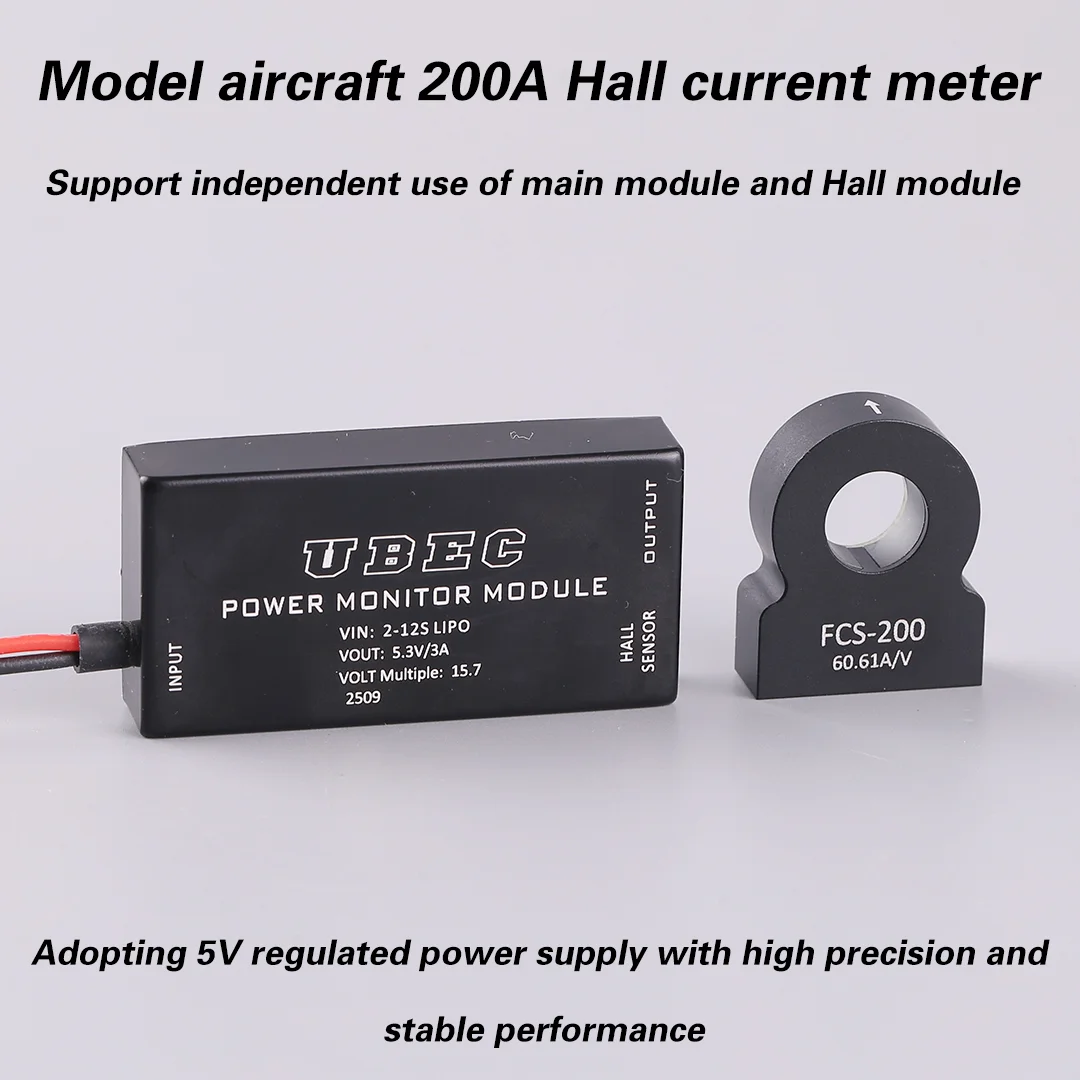 

RC Model Power Monitor Module APM/PIXHAWK/PIXraptor/PX4 series GHs Lock Port 200A Hall Induction Galvanometer Support UBEC