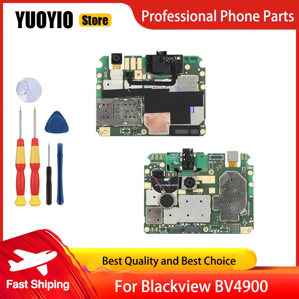 YUOYIO 100% New Motherboard For Blackview BV4900 Pro BV5200 BV5500 BV6600 BV8000 Smartphone Main Board Perfect Replacement Parts