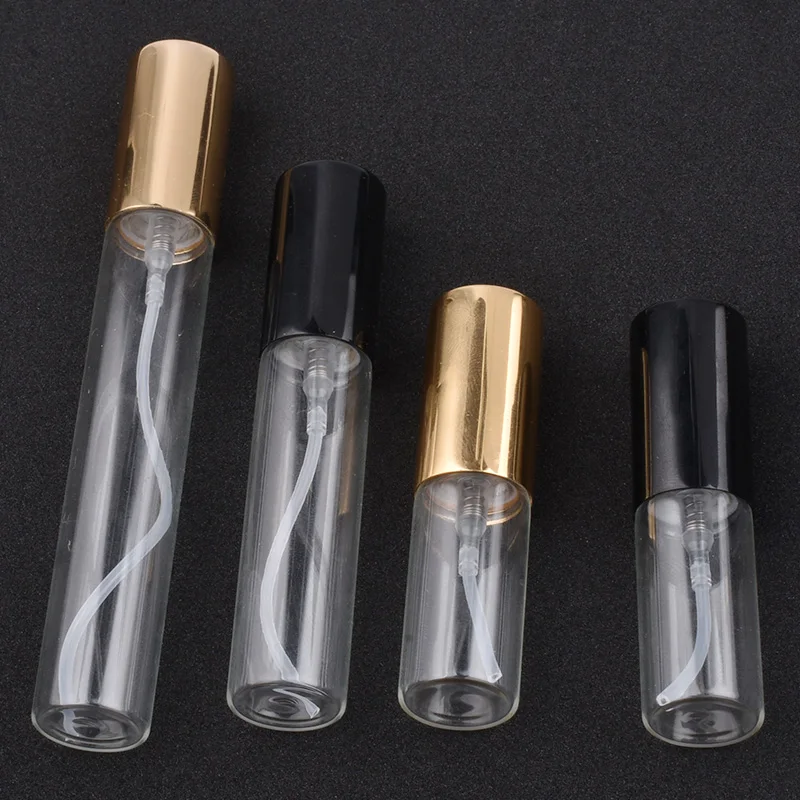 

50pcs 5ml 10ml 15ml Travel Portable Perfume Bottle Spray Bottles sample empty containers atomizer Mini refillable bottles