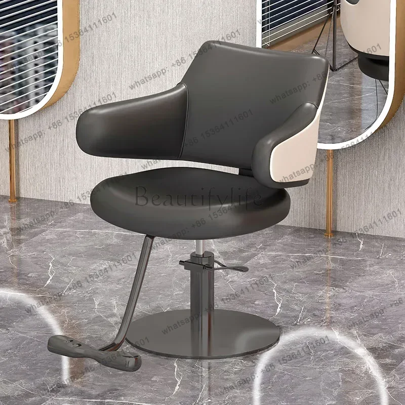 LSNordic Luxury Barber Chairs Hair Salon Hair Dyeing Ergonomic Speciality Barber Chair Swivel Tattoo Salon Furniture Sandalye FY