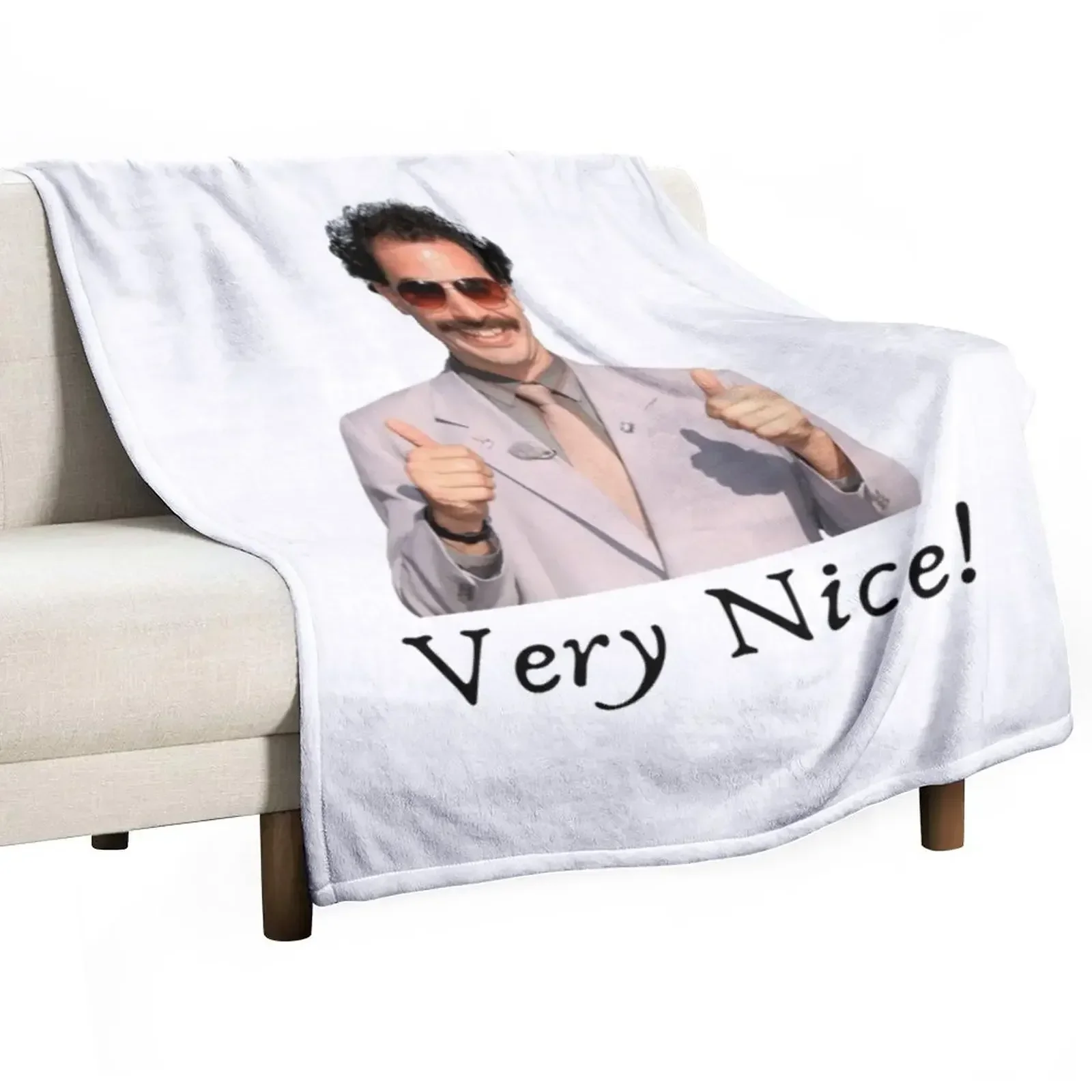 Borat Throw Blanket Thermals For Travel Plaid on the sofa Blankets