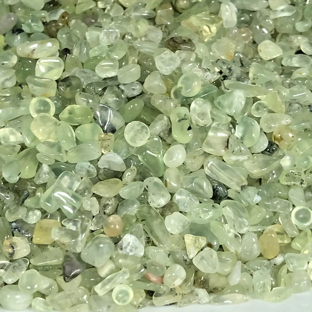 Natural Stone Green Prehnite Crystals Chips Gravel Minerals Quartz Crystal Stones Gemstones Home Decor Fish Tank Aquarium DIY