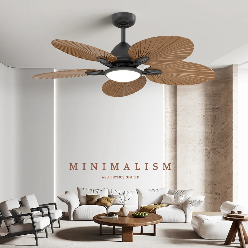 Chinese Dining Room Electric Fan Chandelier French Medieval Living Room Fan Lamp Southeast Asian Retro Fan Bedroom Ceiling