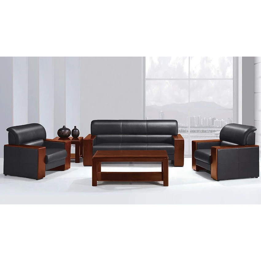 

Modern Wooden Office Furniture 1.2.3 Seat Combination Office Sofa Sectional Sofa