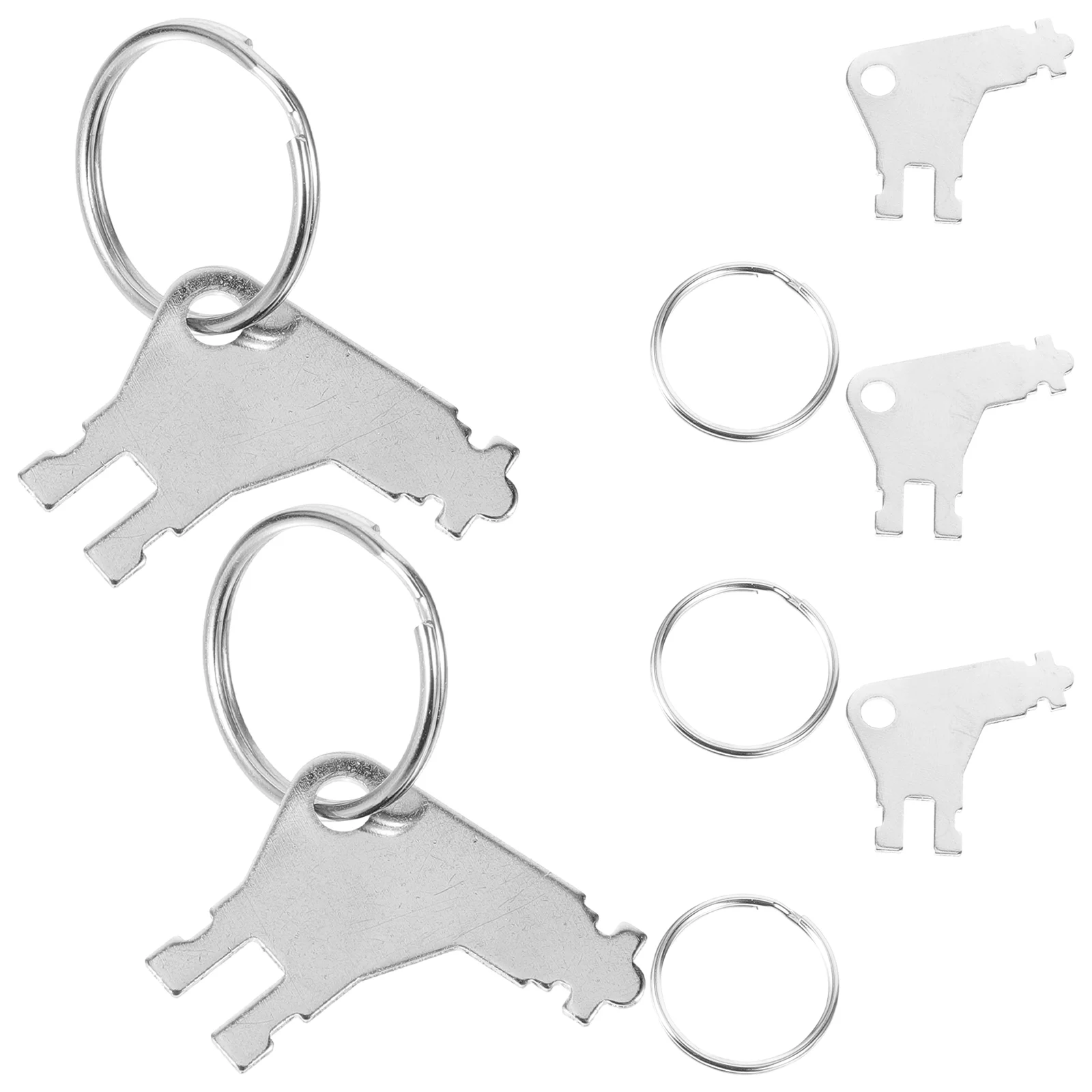 5 Pcs Paper Towel Dispenser Key Universal Toilet Rings Metal 5-pack Commercial Keys Manual