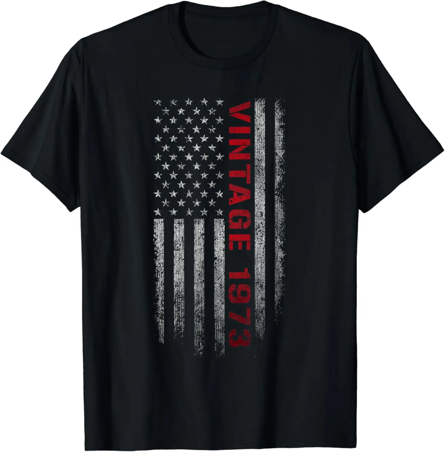 

50 Year Old Vintage Classic 1973 American Flag 50th Birthday T-Shirt