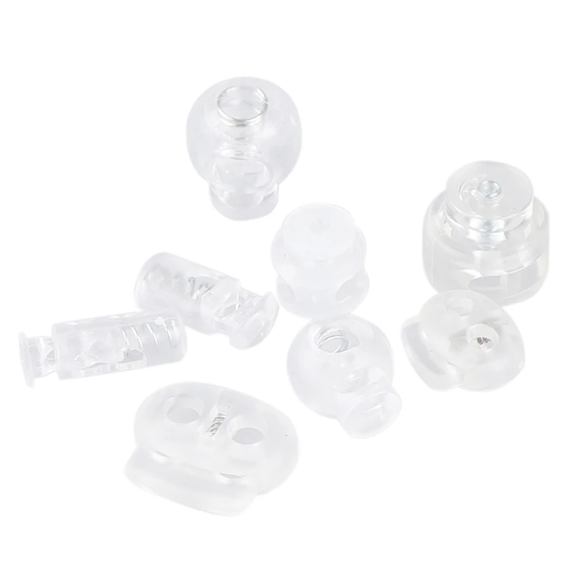 10pcs Cord Lock Plastic Stopper Cord Ends Buckle DIY Shoelace Bag Accessories