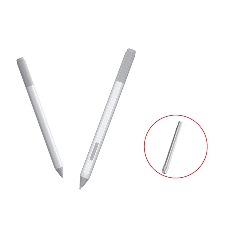 4 шт. титановые насадки для ручек + насадки для ручек HB, реалистичные наконечники для карандашей для серий Microsoft Surface Pro 7 6 5 4 (модель: 1776/1770)