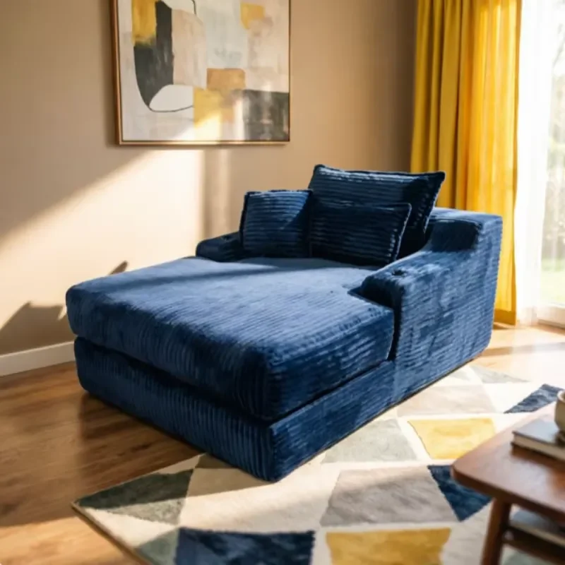 Vacuum Compressed Cloud Sofa Fabric Bubble Chair Single Seat Modern Lazy Floor Couch for Living Room Lounge Furniture