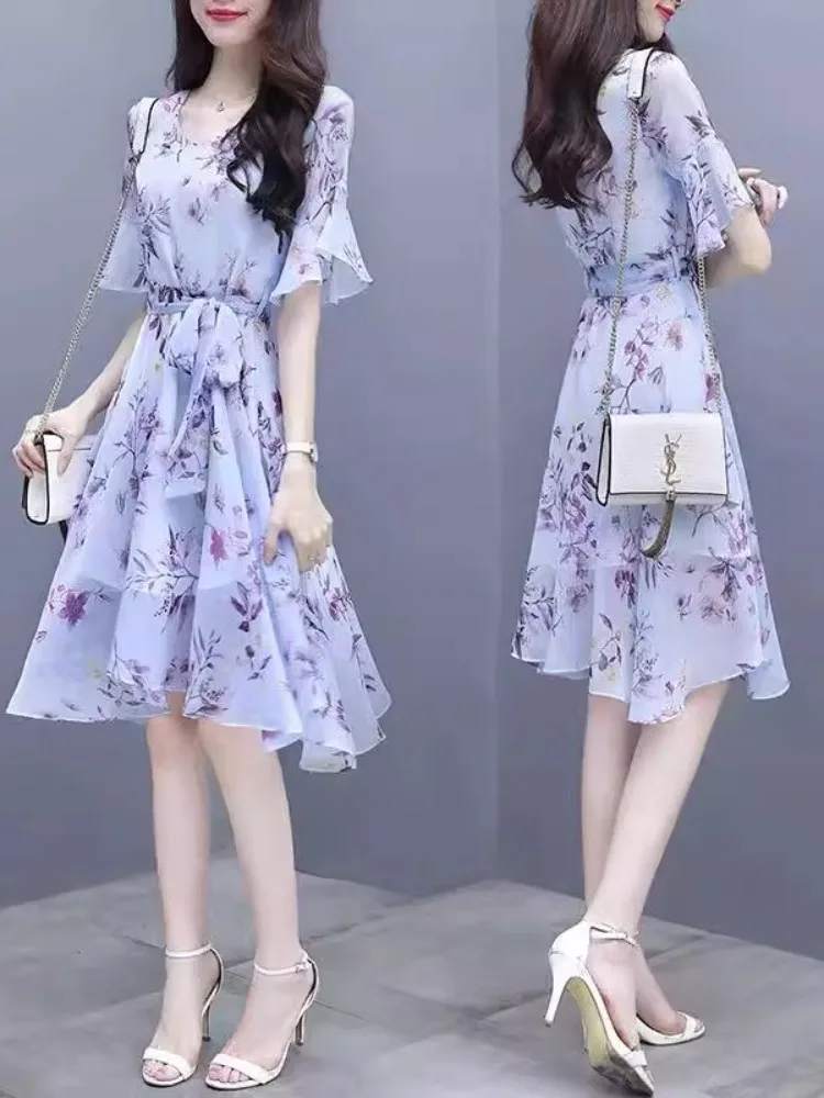 abito-in-chiffon-con-stampa-floreale-da-donna-nuovo-modello-estate-2024-elegante-gonna-lunga-stile-fata-con-tasche-e-fazzoletto-effetto-snellente-e-vita-stretta