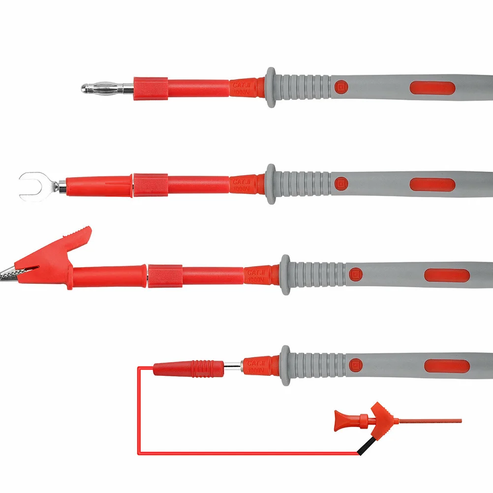

Test Probe Plug Electric Tool Kit Multimeter Lead Alligator Clip Accessories Craftsmanship Easy Use Various Forms Long