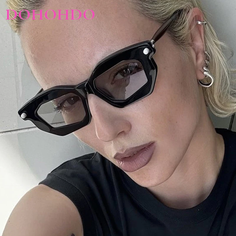 

DOHOHDO Fashion Men's And Women's Sunglasses special-shaped Frame Sports Color Matching Street Photography Retro Glasses UV400